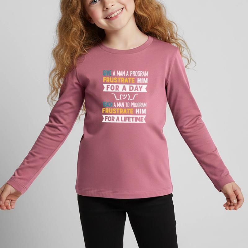Programmierer Humor Coding Witze Entwickler Kinder Premium Bio Langarmshirt