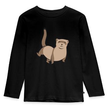 Ferret Owner Ferret - Kids' Premium Longsleeve Shirt - black - Front - AI Model Kid Male (0cm)