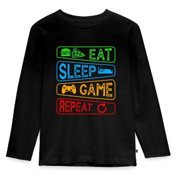 Gamer Duty call gaming legend of your gaming - Kids' Premium Longsleeve Shirt - black - Front - AI Model Kid Male (0cm)