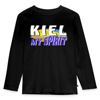 KIEL MY SPIRIT - Kids' Premium Longsleeve Shirt - black - Front - AI Model Kid Male (0cm)