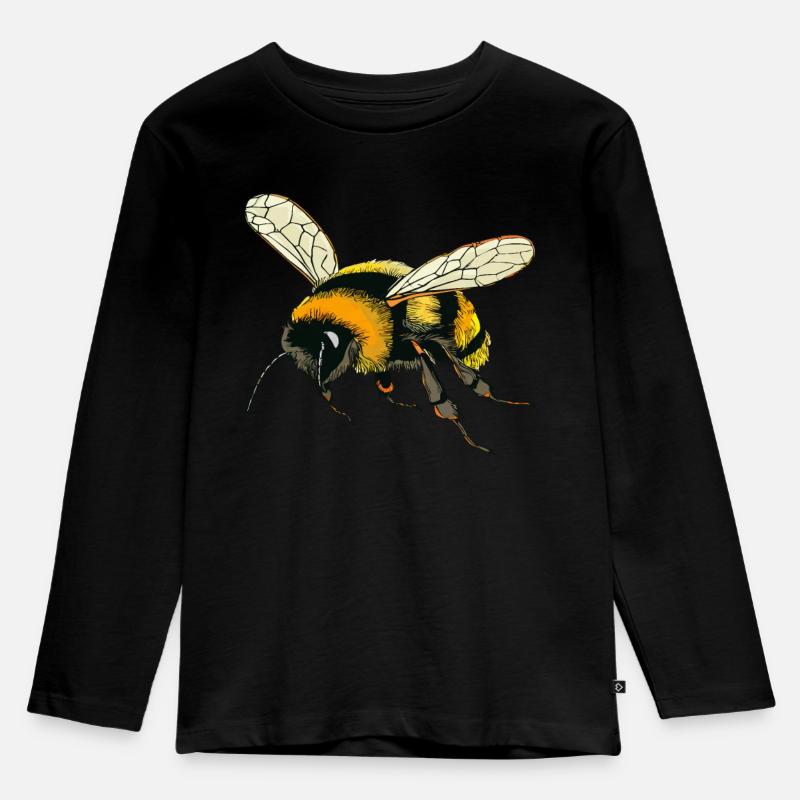 HUMMELN - Kinder Premium Bio Langarmshirt - Schwarz