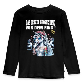 Bachelor Party Bride Hen Party Rumbling Women - Kids' Premium Longsleeve Shirt - black - Front - AI Model Kid Male (0cm)