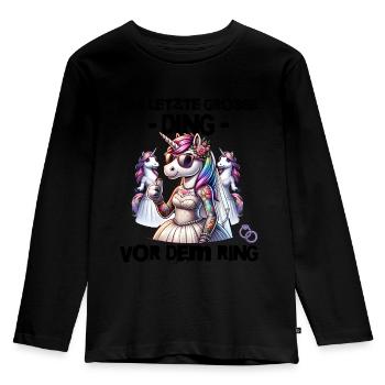 Bachelor Party Bride Hen Party Rumbling Women - Kids' Premium Longsleeve Shirt - black - Front - AI Model Kid Male (0cm)