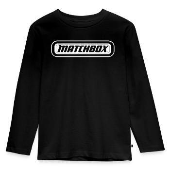 Matchbox™ Logo Officiel En Blanc - T-shirt manches longues Premium Enfant - noir - Devant - AI Model Kid Male (0cm)