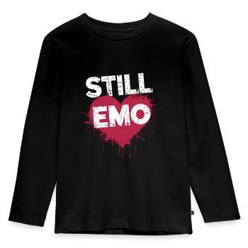 Still Emo! Emo Goth Alternative - Kids' Premium Longsleeve Shirt - black - Front - AI Model Kid Male (0cm)