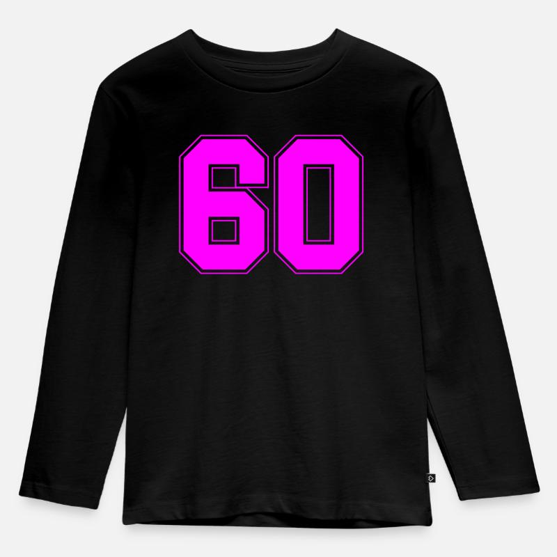 zestig - Kinder Premium Bio Langarmshirt - Schwarz
