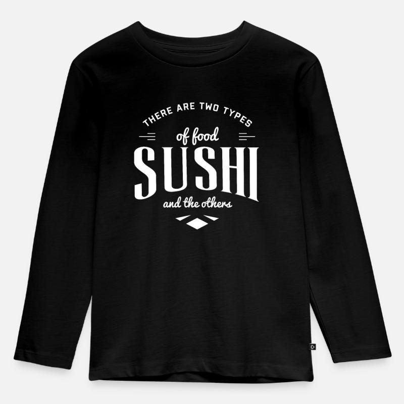 Sushi Sushi - Kinder Premium Bio Langarmshirt - Schwarz