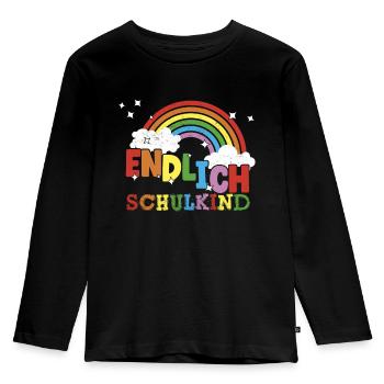 Kinder Kindergarten Absolvent 2023 Kita Geschenk - Kinder Premium Bio Langarmshirt - Schwarz - Vorne - AI Model Kid Male (0cm)