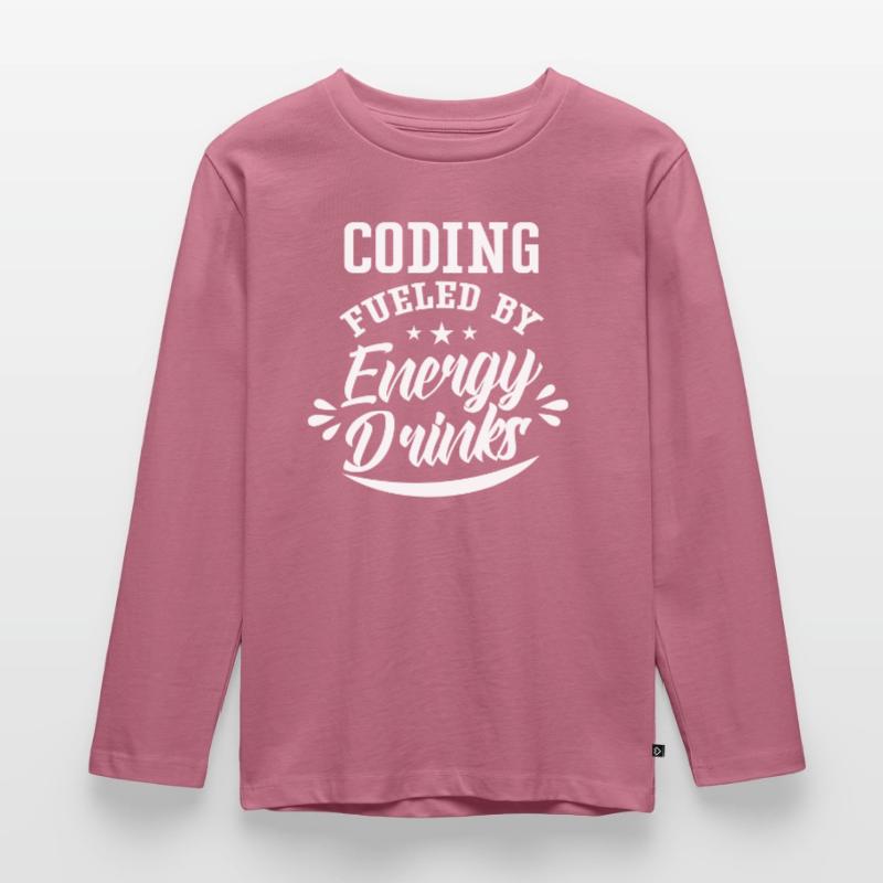 Programmation avec Energydrinks Code Coding Coder T-shirt manches longues Premium Enfant