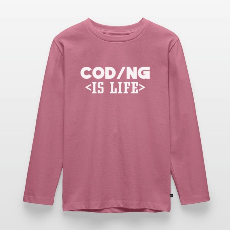 Le codage est un programmeur de code de vie Coder T-shirt manches longues Premium Enfant