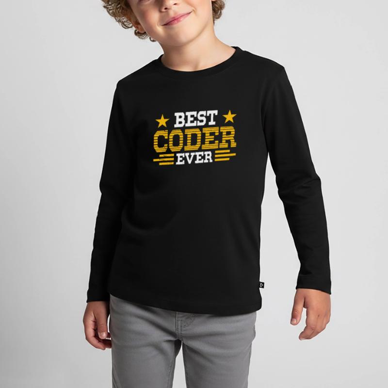 Best Programmer ever Code Coder Coding Kids' Premium Longsleeve Shirt