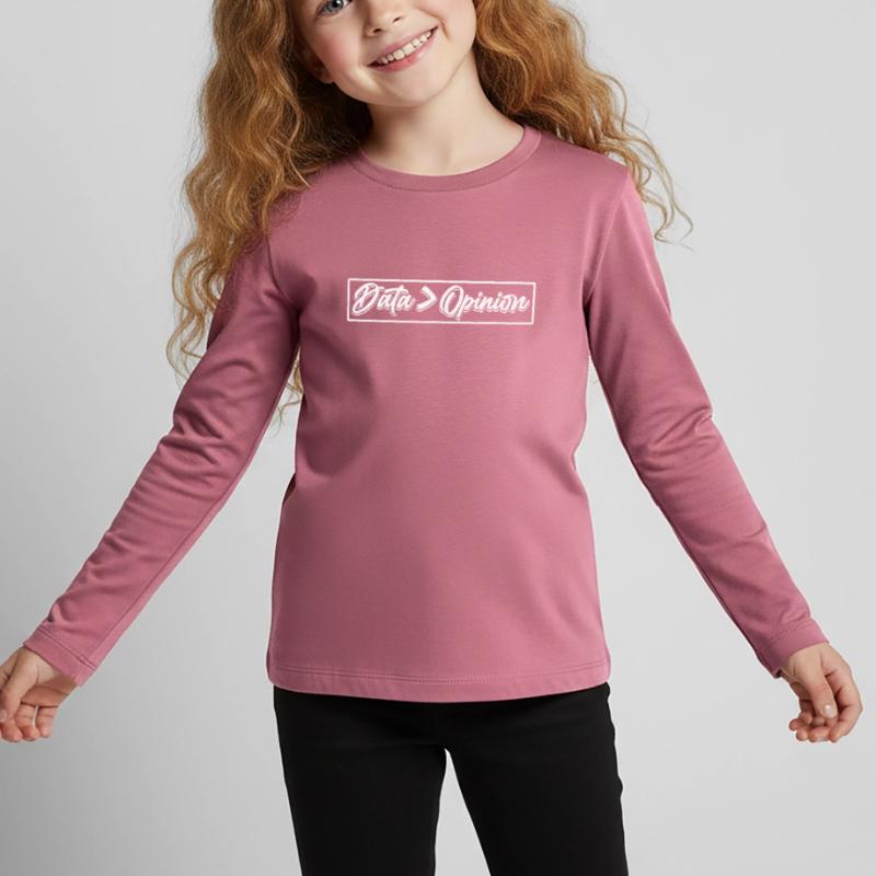 Data > Opinion Code Coder Coding Programmierer Kinder Premium Bio Langarmshirt