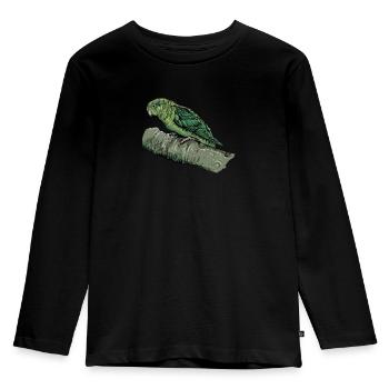 Katharinasittich I Sittich ZiervogelMotiv für - Kinder Premium Bio Langarmshirt - Schwarz - Vorne - AI Model Kid Male (0cm)