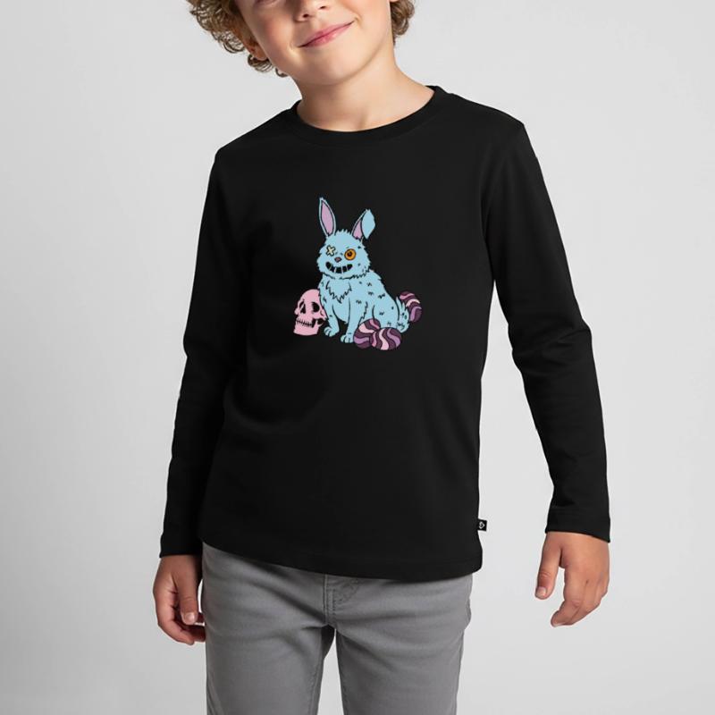 Gothic Rabbit Gothic Rabbit Gothic Easter Emo Goth Kids' Premium Longsleeve Shirt