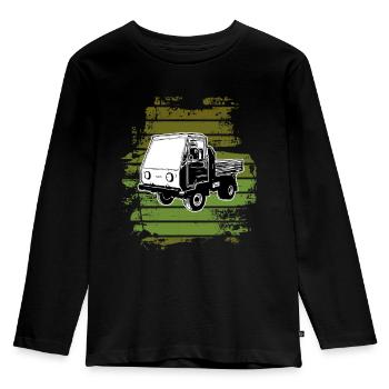 Multicar M25 Multicar Nouveaux camions Multricar - T-shirt manches longues Premium Enfant - noir - Devant - AI Model Kid Male (0cm)