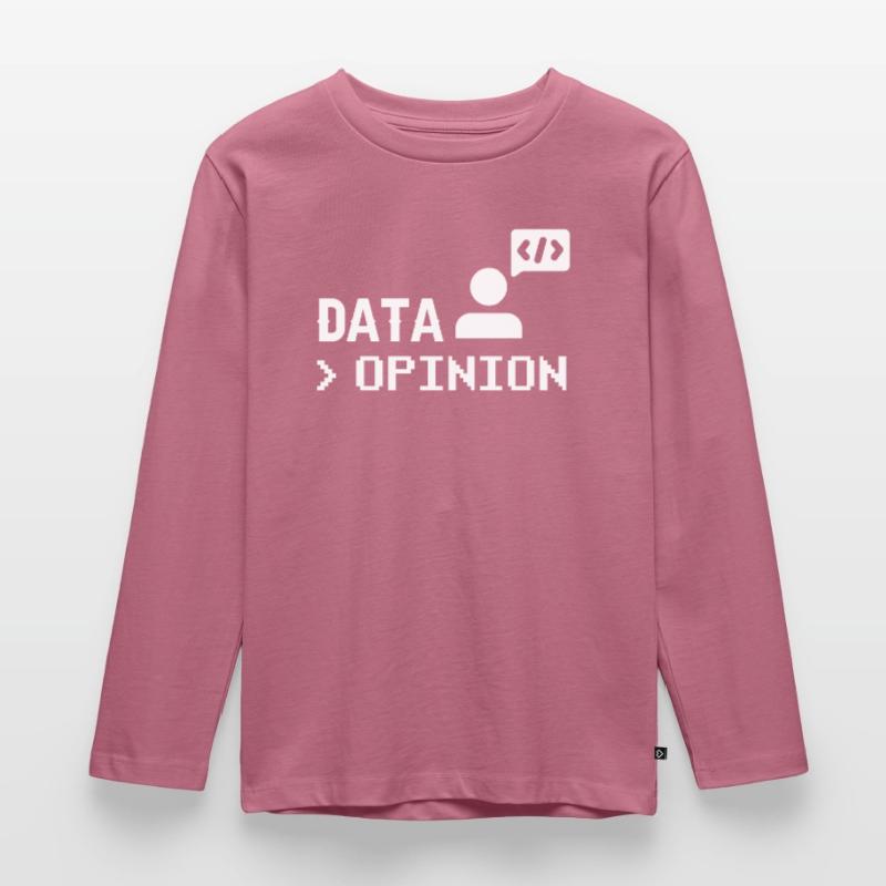 Data > Opinion Programmeur Codeur Codeur T-shirt manches longues Premium Enfant