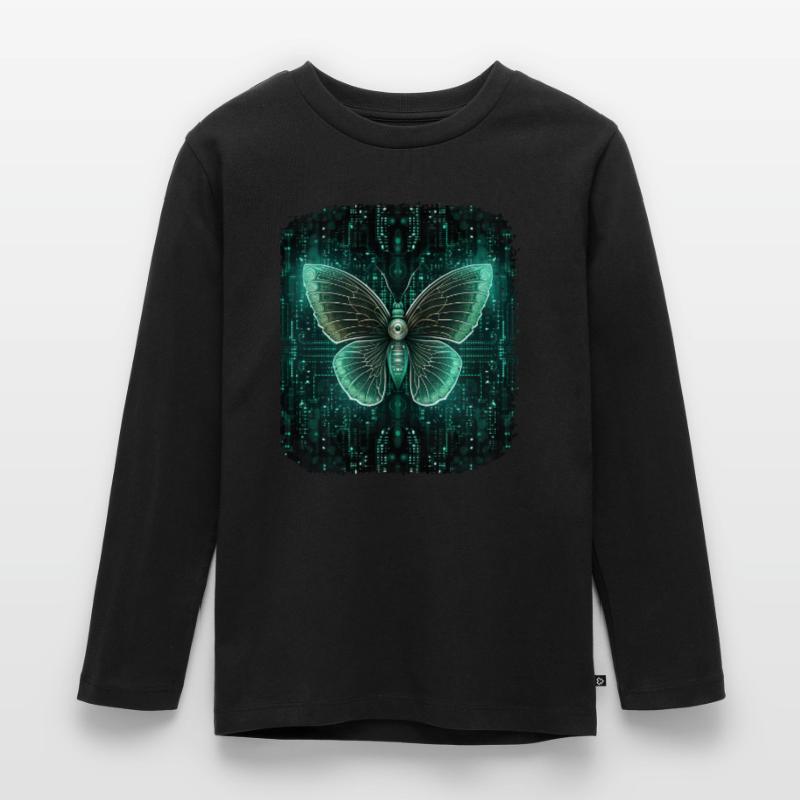 Programmierung PC Programm Code Schmetterling Kinder Premium Bio Langarmshirt