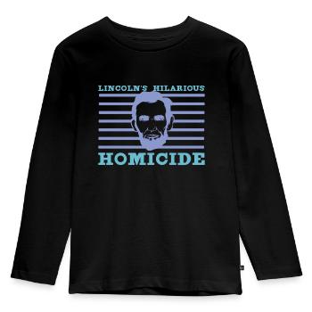 Abraham Lincoln Theater Theatre US History - Kids' Premium Longsleeve Shirt - black - Front - AI Model Kid Male (0cm)