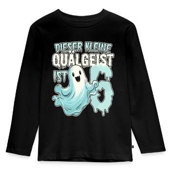 Dieser kleine Quälgeist ist 6 - sechs Jahre - 6. - Kinder Premium Bio Langarmshirt - Schwarz - Vorne - AI Model Kid Male (0cm)