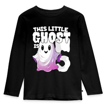 This little pest is 5 - five years - 5. - Kids' Premium Longsleeve Shirt - black - Front - AI Model Kid Male (0cm)