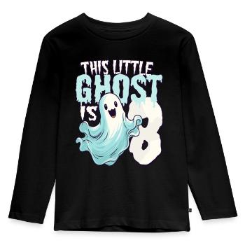 Ce petit ravageur a 8 - huit ans - 8. - T-shirt manches longues Premium Enfant - noir - Devant - AI Model Kid Male (0cm)