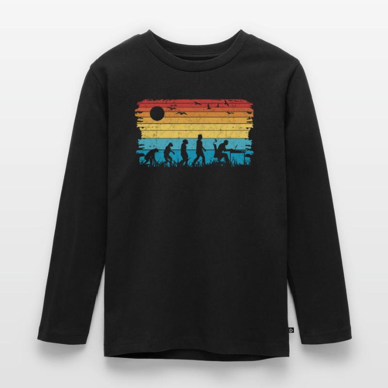 Computer Scientist Evolution Programmer Nerd Kids' Premium Longsleeve Shirt