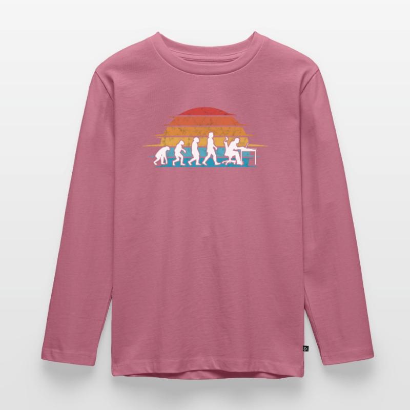 Informaticien Programmeur Evolution Nerd T-shirt manches longues Premium Enfant