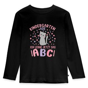 Bye Bye Kindergarten Kita Abgänger 2026 Mädchen - Kinder Premium Bio Langarmshirt - Schwarz - Vorne - AI Model Kid Male (0cm)