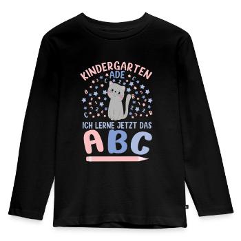 Bye Bye Kindergarten Kita Abgänger 2026 Mädchen - Kinder Premium Bio Langarmshirt - Schwarz - Vorne - AI Model Kid Male (0cm)
