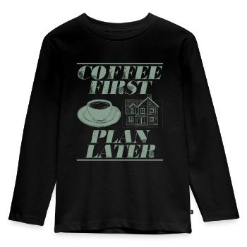 Architect Architecture Gift Architecture Student - Kids' Premium Longsleeve Shirt - black - Front - AI Model Kid Male (0cm)
