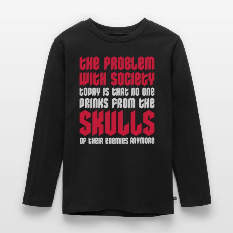 drinks from enemies skulls Kids' Premium Longsleeve Shirt