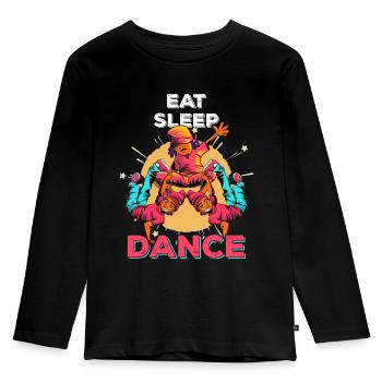 Hip Hop Breakdance Street Dance Tänzer Musik - Kinder Premium Bio Langarmshirt - Schwarz - Vorne - AI Model Kid Male (0cm)