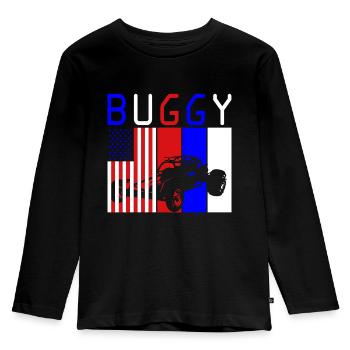 Buggy Geländefahrt Offroad Sand - Kinder Premium Bio Langarmshirt - Schwarz - Vorne - AI Model Kid Male (0cm)