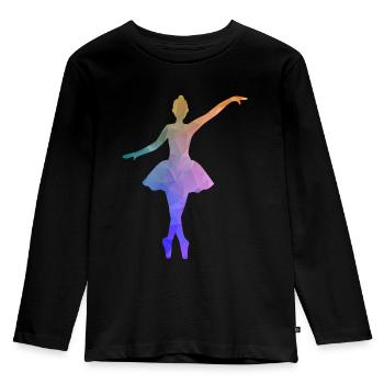 Ballet Dance Class Gift Dance Dancer Ballerina - Kids' Premium Longsleeve Shirt - black - Front - AI Model Kid Male (0cm)