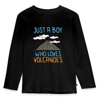 Geologist Volcano Geology Rock Hunter Rock Hunting - Kids' Premium Longsleeve Shirt - black - Front - AI Model Kid Male (0cm)