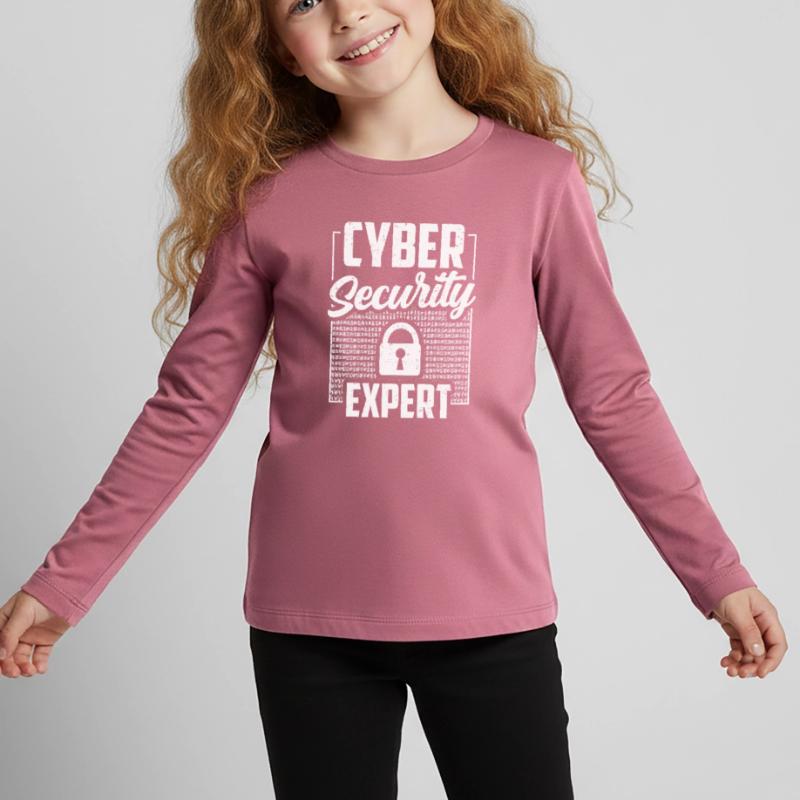 Cybersecurity Expert Hack IT Security Hacker Kids' Premium Longsleeve Shirt
