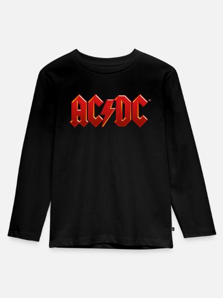 AC/DC Classic Logo With Lightning Bolt - Kids' Premium Longsleeve Shirt - black