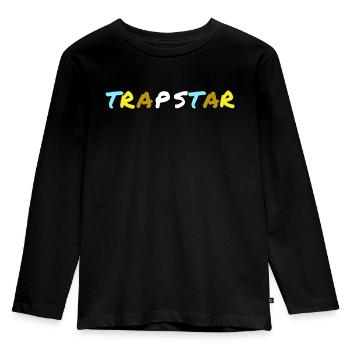 Trapstar - Kinder Premium Bio Langarmshirt - Schwarz - Vorne - AI Model Kid Male (0cm)