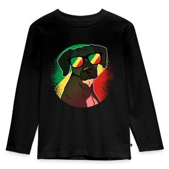 Congo Republic - Kids' Premium Longsleeve Shirt - black - Front - AI Model Kid Male (0cm)