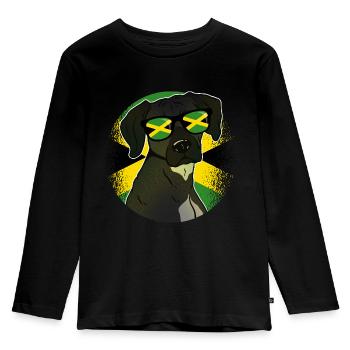 Jamaïque - T-shirt manches longues Premium Enfant - noir - Devant - AI Model Kid Male (0cm)