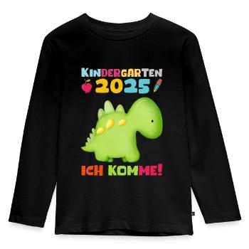 kiKindergarten 2025 Kids Gift Kita 2025 Décoration - T-shirt manches longues Premium Enfant - noir - Devant - AI Model Kid Male (0cm)