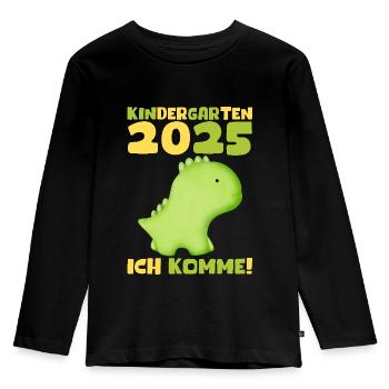kiKindergarten 2025 Kids Gift Kita 2025 Décoration - T-shirt manches longues Premium Enfant - noir - Devant - AI Model Kid Male (0cm)
