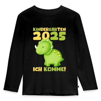 kiKindergarten 2025 Kids Gift Kita 2025 Décoration - T-shirt manches longues Premium Enfant - noir - Devant - AI Model Kid Male (0cm)
