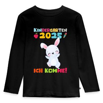 kiKindergarten 2025 Kids Gift Kita 2025 Décoration - T-shirt manches longues Premium Enfant - noir - Devant - AI Model Kid Male (0cm)