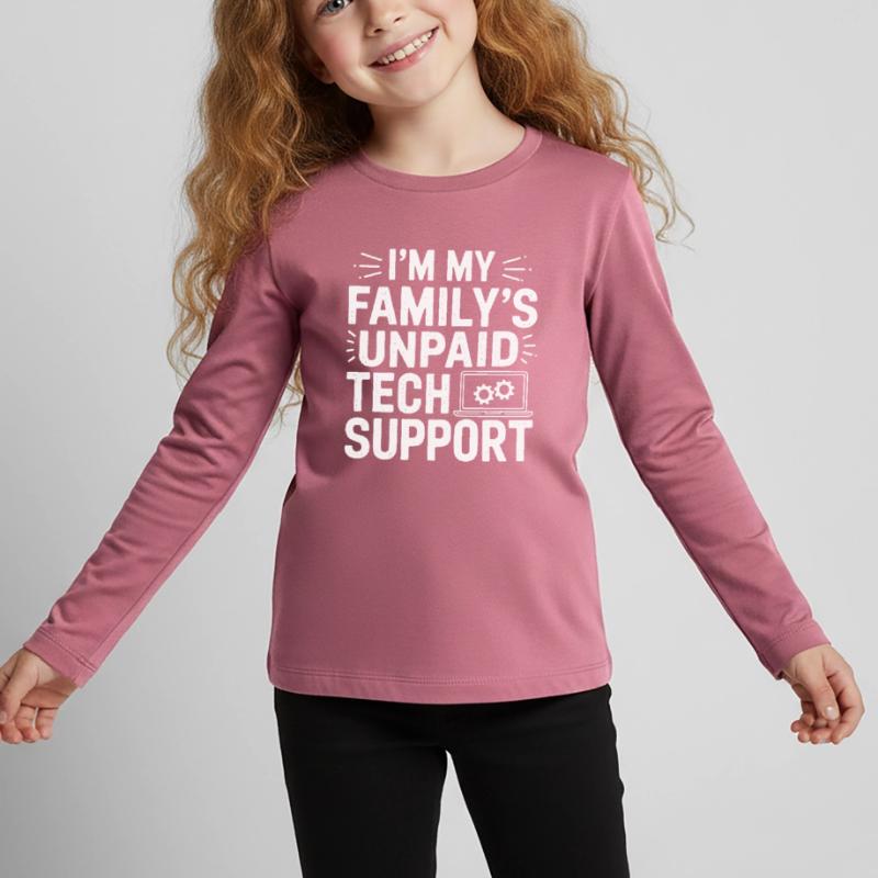 Administrator Support Nerd Computer Tech Kinder Premium Bio Langarmshirt