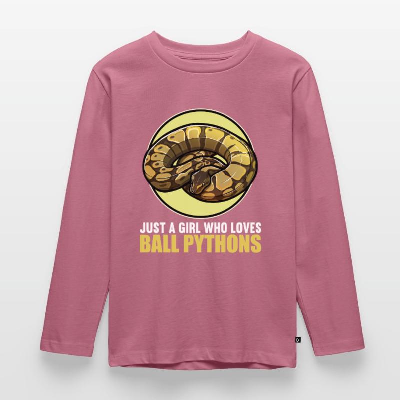 Ball Python Königspythons Königspython Kinder Premium Bio Langarmshirt