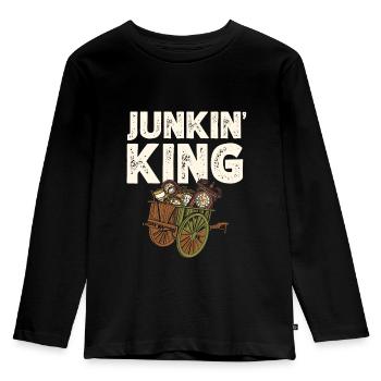 Junkin' King Antique Collector Antiques - Kids' Premium Longsleeve Shirt - black - Front - AI Model Kid Male (0cm)