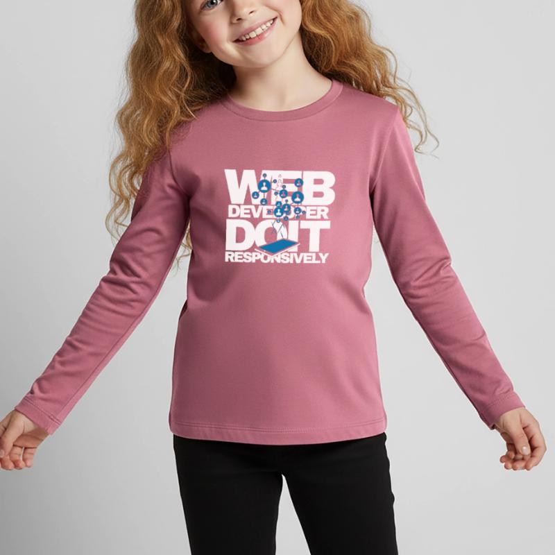 Web Developer Do It Responsively Website Program Kids' Premium Longsleeve Shirt