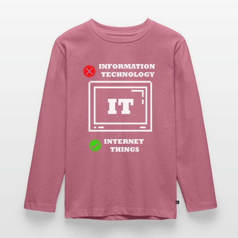 Internet-dinge Computerprogrammierer Tech Savy It Kinder Premium Bio Langarmshirt