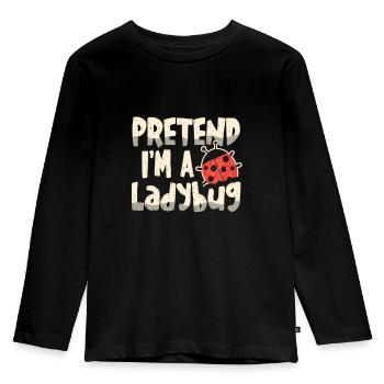 Pretend I'm a - Kids' Premium Longsleeve Shirt - black - Front - AI Model Kid Male (0cm)